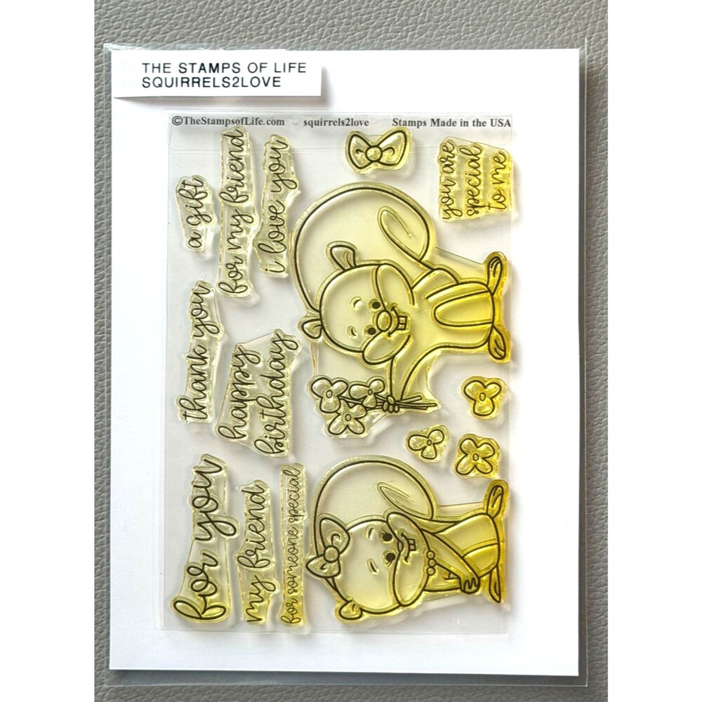 The Stamps Of Life Squirrels2Love Clear Stamp & Die Set - Cute Squirrel Designs
